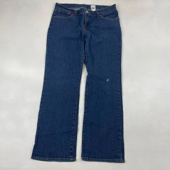 Lucky Brand Dungarees Boot Cut Mid Rise Regular Length Denim Jeans 32 (34x31) - Picture 2 of 5